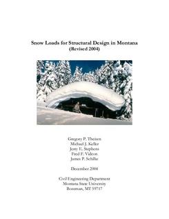 Snow Loads for Structural Design